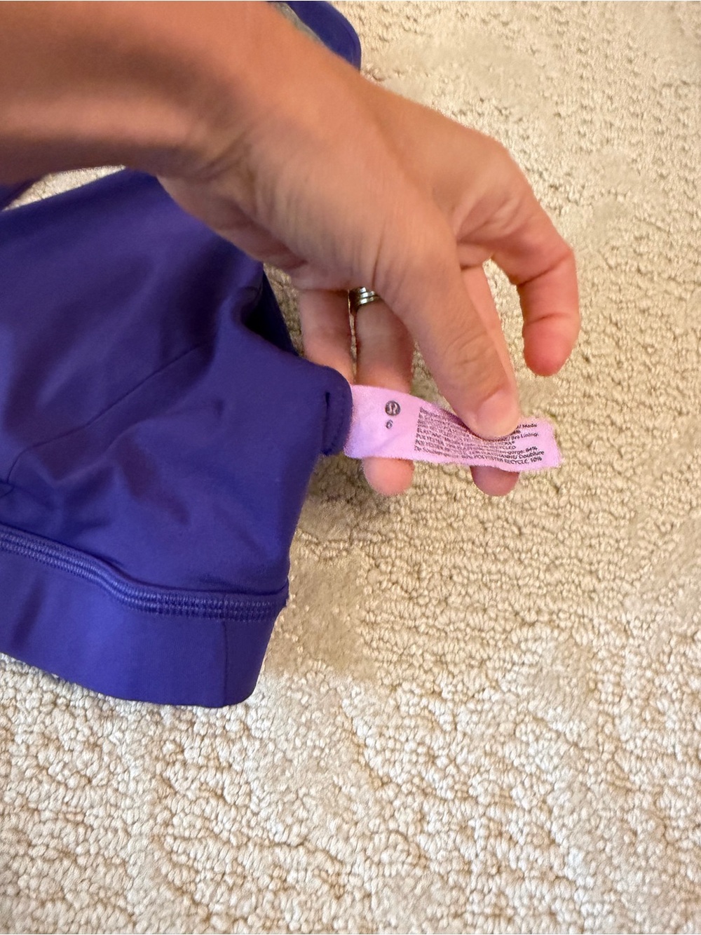 Lululemon Envital Bra *Medium Support B/C Cup Petrol Purple - Picture 7 of 7